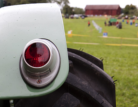 Baklykta på MAN-traktor.